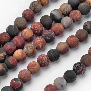 8mm Colorful Round Picasso Stone Beads