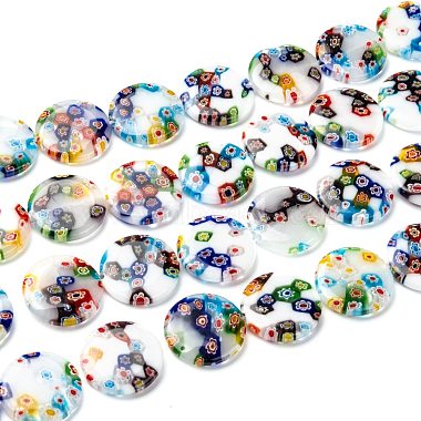 Handmade Millefiori Glass Beads Strands(LK140)-2