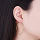 SHEGRACE 925 Sterling Silver Hoop Earrings(JE670B-04)-3