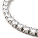 Clear Cubic Zirconia Tennis Necklace(NJEW-E038-10A-P)-3