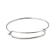 304 Stainless Steel Expandable Bangle for Girl Women(BJEW-C003-01P)-1