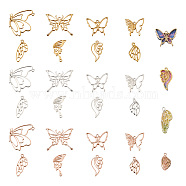 Cheriswelry 48Pcs 8 Style Alloy Open Back Bezel Pendants, For DIY UV Resin, Epoxy Resin, Pressed Flower Jewelry, Butterfly & Wing, Mixed Color, 23.5~36x15~45x1.5~2.6mm, Hole: 1.5~3.5mm, 6pcs/style
(FIND-CW0001-13)