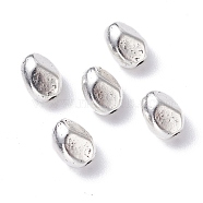 Tibetan Style Alloy Spacer Beads, Lead Free & Cadmium Free, Oval, Antique Silver, 7.5x5.5x6.5mm, Hole: 1mm, about 83pcs/50g(X-PALLOY-XCP0001-66)