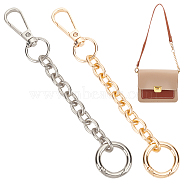 WADORN 2Pcs 2 Colors Iron Cable Chain Purse Strap Extenders, with Swivel Clasps & Spring Gate Ring, for Bag Replacement Accessories, Mixed Color, 14.7cm, 1pc/color(IFIN-WR0001-11)