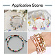 260Pcs 13 Colors Two Tone Transparent Spray Painted Acrylic Corrugated Beads(ACRP-CD0001-01)-5
