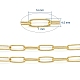 Soldered Brass Paperclip Chains(CHC-D025-03G)-4
