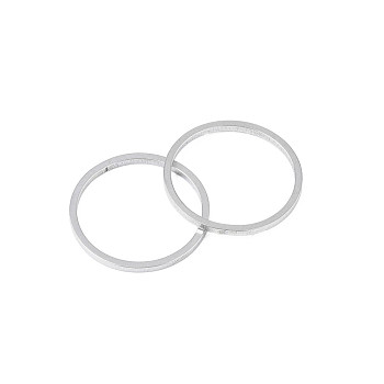 304 Stainless Steel Linking Ring, Stainless Steel Color, 18x1mm, Inner Diameter: 16mm