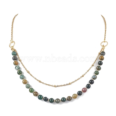 Round Indian Agate Necklaces