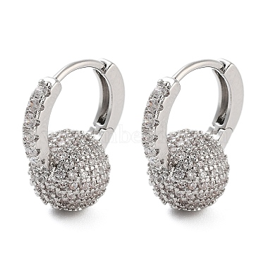 Clear Round Cubic Zirconia Earrings