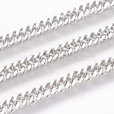 Tarnish Resistant 304 Stainless Steel Curb Chain Bracelets(BJEW-P235-12P)-2