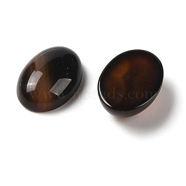 cabochons naturales ágata negro(G-B082-06)-2