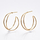 Brass Stud Earrings(X-KK-T038-304G)-1