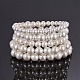 Shell Pearl Stretch Bracelets Sets(BJEW-JB04108)-1