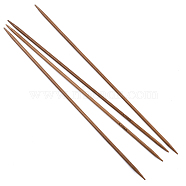 Bamboo Double Pointed Knitting Needles(DPNS), Peru, 250x3.75mm, 4pcs/bag(TOOL-R047-3.75mm-03)