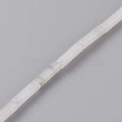 Natural Jade Beads Strands, Column, 13~14x4~5mm, Hole: 1mm, about 28pcs/strand, 14.69''~16.26''(37.3~41.3cm)(G-WH0035-01A)