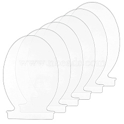 Acrylic Transparent Pressure Plate, Bulb, Clear, 150x100x2.5mm, 1pc(OACR-BC0001-08A)