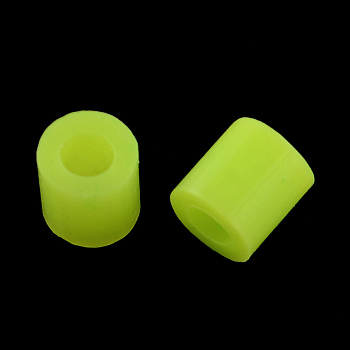 Melty Mini Beads Fuse Beads Refills, Tube, Green Yellow, 3~3.3x2.5~2.6mm, about 4000pcs/50g