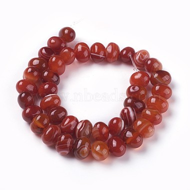 Dyed Natural Banded Agate Beads Strands(G-F595-E03)-2