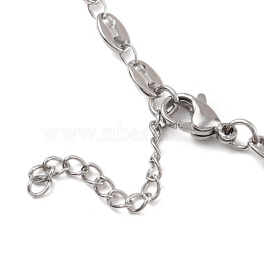 304 Stainless Steel Coffee Bean Chain Necklaces(X-NJEW-JN02917)-3