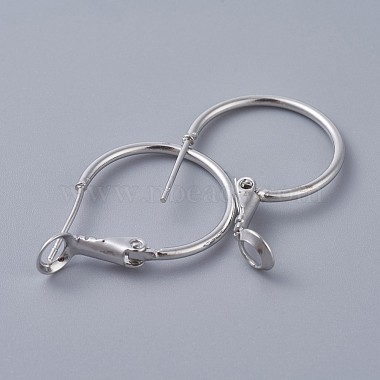 Brass Hoop Earrings(KK-I665-26A-P)-2