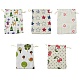 10piezas 5 estilos bolsas de embalaje de polialgodón (algodón poliéster) impresas bolsas con cordón(ABAG-YW0001-04)-1