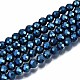 Electroplate Non-magnetic Synthetic Hematite Beads Strands(G-T114-60B-04)-1