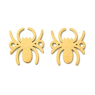 201 Stainless Steel Connector Charms, Laser Cut, Spider Link, Real 18K Gold Plated, 17x15.5x1mm, Hole: 1.6mm(STAS-U003-03G)
