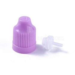 Plastic Bottle Caps, with Teardrop Head, Violet, 27x20mm and 17x11.5mm(DIY-WH0143-51A)