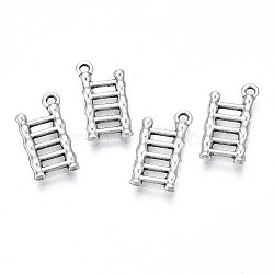 Tibetan Style Alloy Charms, Lead Free & Cadmium Free, Ladder, Antique Silver, 15x8x2mm, Hole: 1.2mm, about 862pcs/500g(TIBE-N010-58)