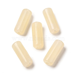 Transparent Acrylic Beads, Column, Wheat, 18x7mm, Hole: 2.5mm, about 787pcs/500g(OACR-A021-09D)