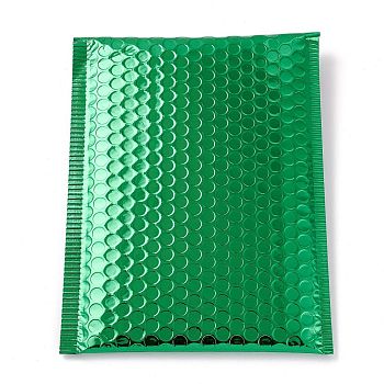 Matte Film Package Bags, Bubble Mailer, Padded Envelopes, Rectangle, Sea Green, 27.5x18x0.6cm