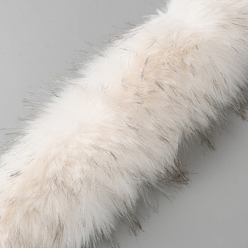 Artificial Fur Chenille Stick Trim for Sewing Craft Decor, White, 810x120x55mm