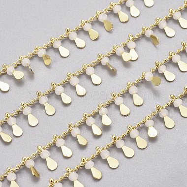 Chaînes de perles de verre faites à la main de 3.28 pied(X-CHC-E020-01C)-2