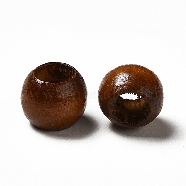 13mm Coconut Brown Rondelle Wood Beads