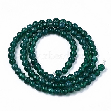 Natural Green Onyx Agate Beads Strands(X-G-S359-233)-2