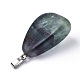 Natural & Synthetic Mixed Gemstone Pendants(G-N0326-022)-4