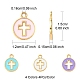 16Pcs 4 Colors Light Gold Plated Alloy Enamel Pendants(ENAM-FS0001-85)-4