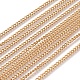 Unisex Vacuum Plating 304 Stainless Steel Curb Chain/Twisted Chain Necklaces(STAS-D0002-34G)-2