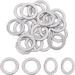 304 Stainless Steel Linking Rings, Ring, Stainless Steel Color, 22.5x1.5mm, Inner Diameter: 15.5mm, 20pcs/box(STAS-UN0022-24)