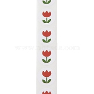 Self-Adhesive Stickers, Flower & Fruits, for Presents Decoration, Flower, 25mm(DIY-R084-16A)