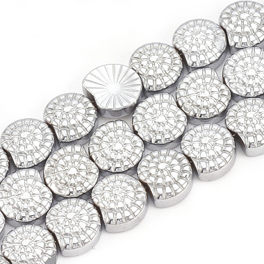 Electroplate Non-magnetic Synthetic Hematite Beads Strands(G-T061-178)-2