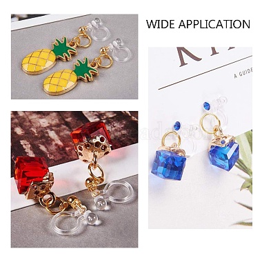 Plastic Clip-on Earring Findings(KY-P007-F01)-7