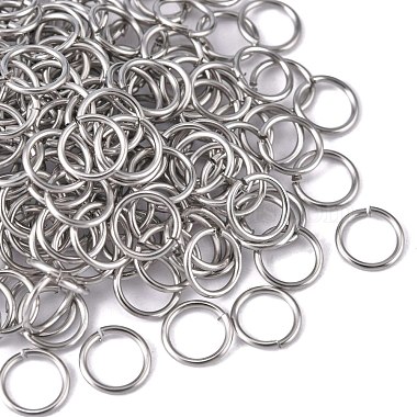 304 Stainless Steel Open Jump Rings Jump Rings(STAS-N015-04-8x0.9mm)-2