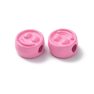 Spray Painted Alloy Beads(PALLOY-M215-16K)-2