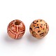 Round Printed Natural Maple Wood Beads(WOOD-R243-16mm-M2)-2