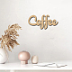 слово кофе лазерная резка незавершенное украшение стены из липы(WOOD-WH0113-100)-6