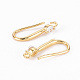 Brass Micro Pave Clear Cubic Zirconia Earring Hooks(X-ZIRC-S068-006-NF)-2