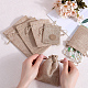 16pcs 4 styles pochettes d'emballage en toile de jute imitation polyester sacs à cordon(ABAG-BBC0001-01B)-3