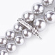 Shell Pearl Beaded Lariat Necklaces(NJEW-I224-I01)-1