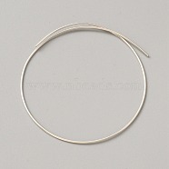 999 Sterling Silver Wire, Round, Silver, 16 Gauge, 1.3mm, about 0.98 Foot(0.3m)/pc(STER-WH0008-14B)